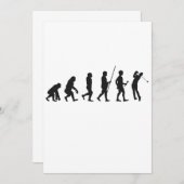 Grappige Golf Evolutie van de Mens Geschiedenis va Kaart (Voorkant / Achterkant)