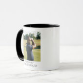 Grappige golf foto op maat voor enthousiaste golfe mok (Voorkant links)