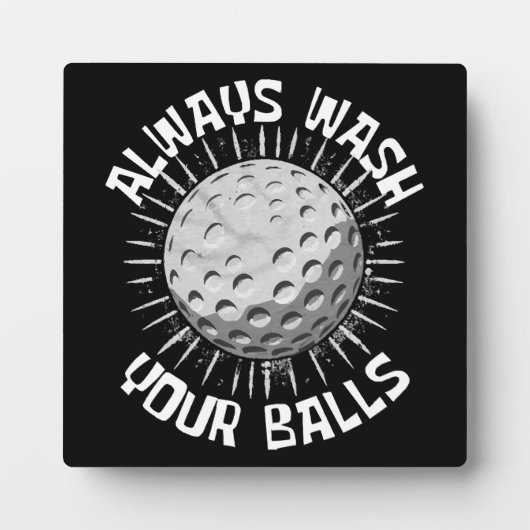 Grappige golf fotoplaat (Voorkant)