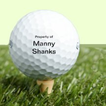 Grappige Golf Gift Joke Naam Manny Shanks