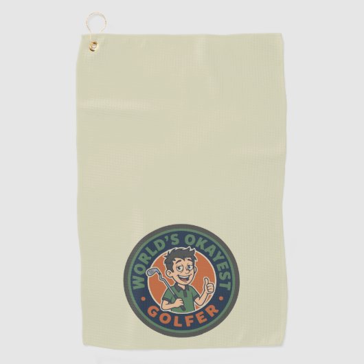 Grappige Golf Golfhanddoek (Voorkant)