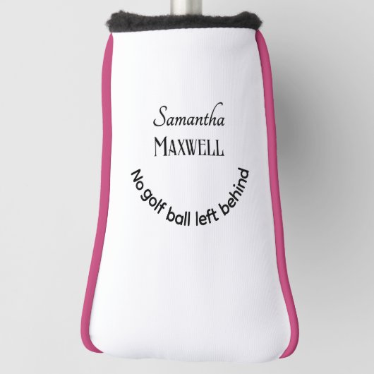 Grappige golf grap minimalistische elegante aangep golfheadcover (Draai 90)