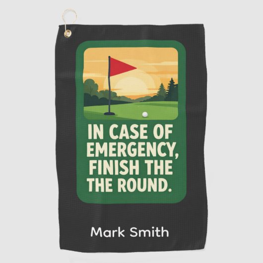 Grappige Golf Handdoek Collectie voor Golfverslaaf (Voorkant)