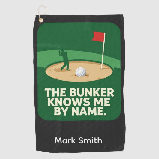 Grappige Golf Handdoek Collectie voor Golfverslaaf (Voorkant)