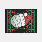Grappige Golf Horrelijke Kerst Trui Dames Heren Go Fleece Deken (Voorkant (Horizontaal))