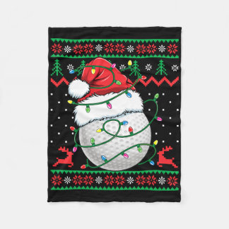 Grappige Golf Horrelijke Kerst Trui Dames Heren Go Fleece Deken
