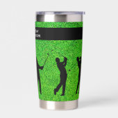 Grappige Golf Humor geïsoleerde Drink Tumblers Geïsoleerde Drinkbeker (Links)