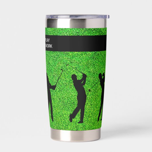 Grappige Golf Humor geïsoleerde Drink Tumblers Geïsoleerde Drinkbeker (Links)