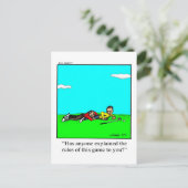 Grappige Golf Humoristische Ansichtkaart Briefkaart (Staand voorkant)