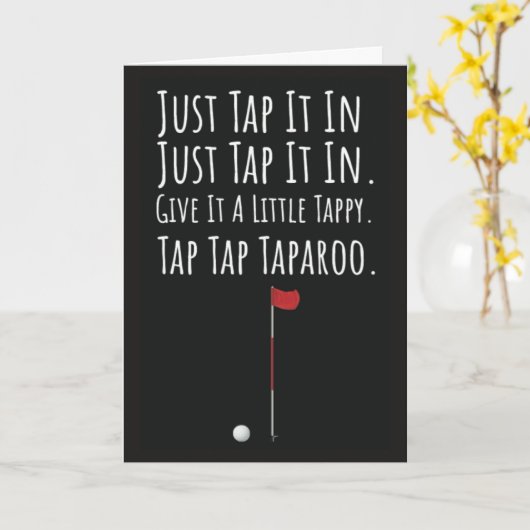 Grappige Golf Kaarten Golfer Sport Speler Quote Jo (Gele Bloem)