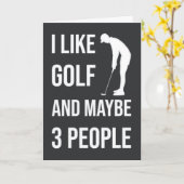 Grappige Golf Kaarten Sporthumor Voor Golf Vriend (Gele Bloem)