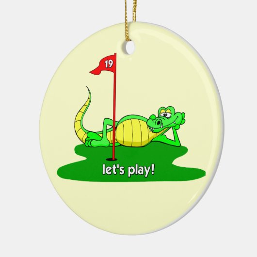 grappige golf keramisch ornament (Links)