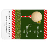 Grappige golf Kerst Magneet (Horizontaal)
