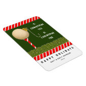 Grappige golf Kerst Magneet (Rechterzijde)