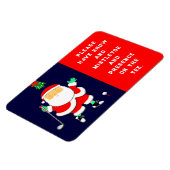Grappige Golf Kerst Magneet (Linkerzijde)