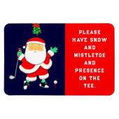 Grappige Golf Kerst Magneet (Horizontaal)