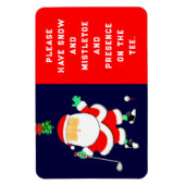 Grappige Golf Kerst Magneet (Verticaal)