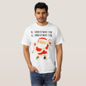 Grappige Golf Kerst T-shirt (Voorkant volledig)