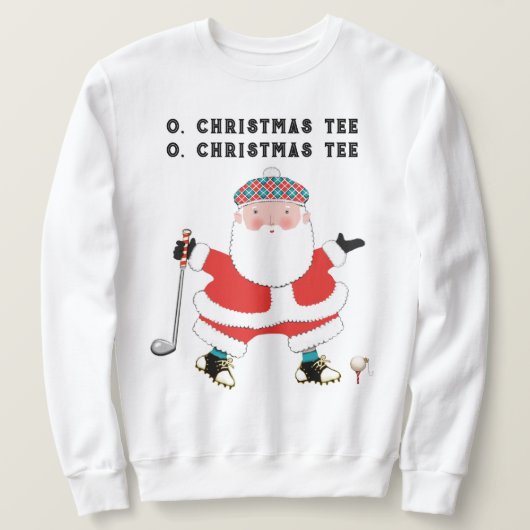 Grappige Golf Kerst Vakantie Trui (Design voorkant)