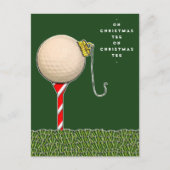 grappige golf kerstkaart feestdagenkaart (Voorkant)