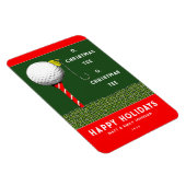 Grappige golf kerstkaart magneet (Rechterzijde)