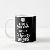 Grappige Golf Liefhebber van Golfen Golfer Koffiemok (Links)