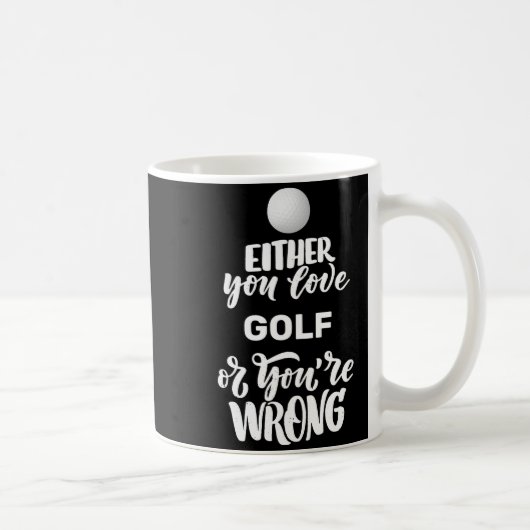 Grappige Golf Liefhebber van Golfen Golfer Koffiemok (Rechts)