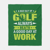 Grappige golf liefhebbers woordkunst fleece deken (Voorkant)