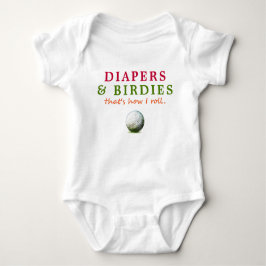 Grappige Golf Luiers en Birdies Romper