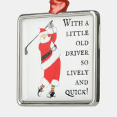 Grappige Golf Metalen Ornament (Links)