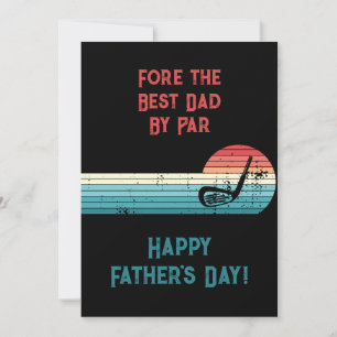 Grappige Golf Papa Beste Bij Par Vaderdag Feestdagenkaart