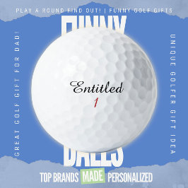 Grappige Golf Papa Scheldkanonnade Gewaardeerde Pa Golfballen