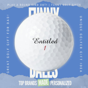 Grappige Golf Papa Scheldkanonnade Gewaardeerde Pa Golfballen