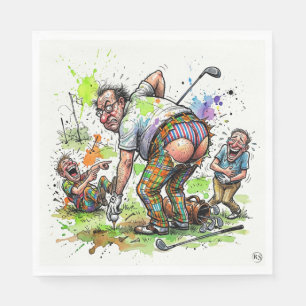 Grappige Golf Papieren Eetservetten Servet