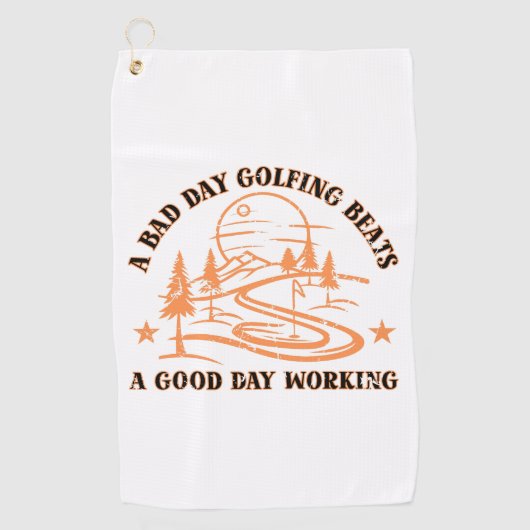 Grappige Golf Quote | Golfliefhebber Golfhanddoek (Voorkant)