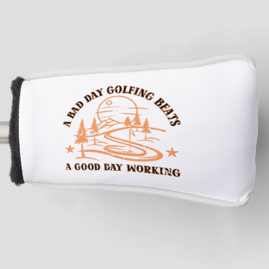 Grappige Golf Quote | Golfliefhebber Golfheadcover (Voorkant)