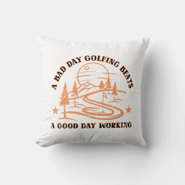 Grappige Golf Quote | Golfliefhebber Kussen (Voorkant)