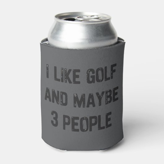 Grappige Golf Sarcastische Spreuken Golf Blikjeskoeler (Blikje Voorkant)