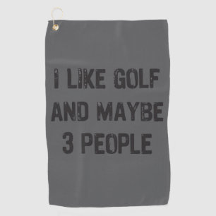 Grappige Golf Sarcastische Spreuken Golf  Golfhanddoek