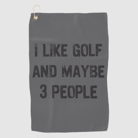 Grappige Golf Sarcastische Spreuken Golf  Golfhanddoek (Voorkant)