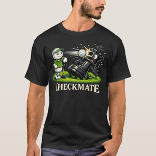 Grappige Golf Schachstuk Pion Vs T-shirt