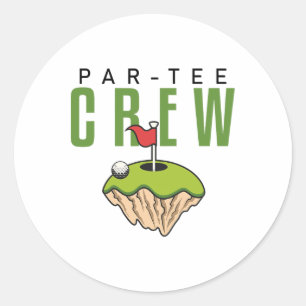 Grappige Golf Shirten Let's Par T-shirt Crew Golfe Ronde Sticker