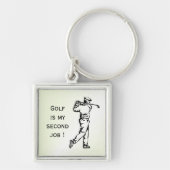 Grappige Golf Sleutelhanger (Voorkant)