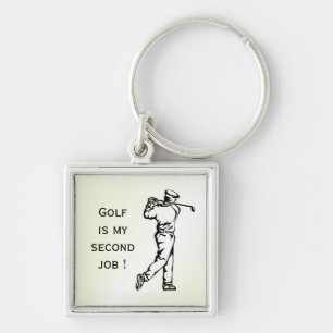 Grappige Golf Sleutelhanger