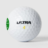 Grappige golf spreuk golfballen (Logo)