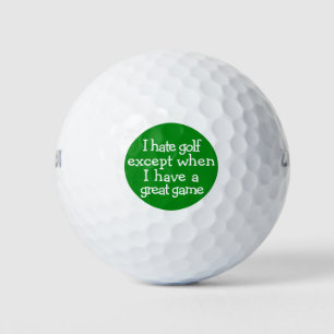 Grappige golf spreuk golfballen