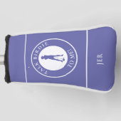 Grappige Golf Spreuk Vrouwelijk Aangepast Monogram Golfheadcover (Voorkant)