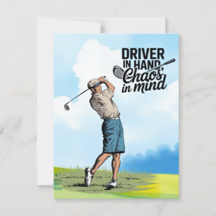 Grappige golf spreuken citaten voor golfer groet briefkaart