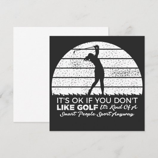 grappige golf spreuken golf citaat kaart (Voorkant / Achterkant)