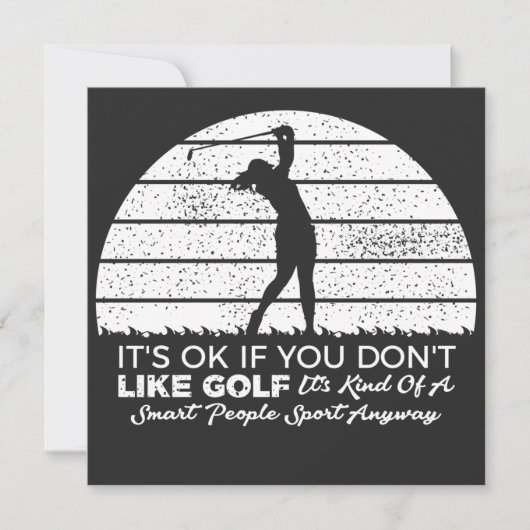 grappige golf spreuken golf citaat kaart (Voorkant)